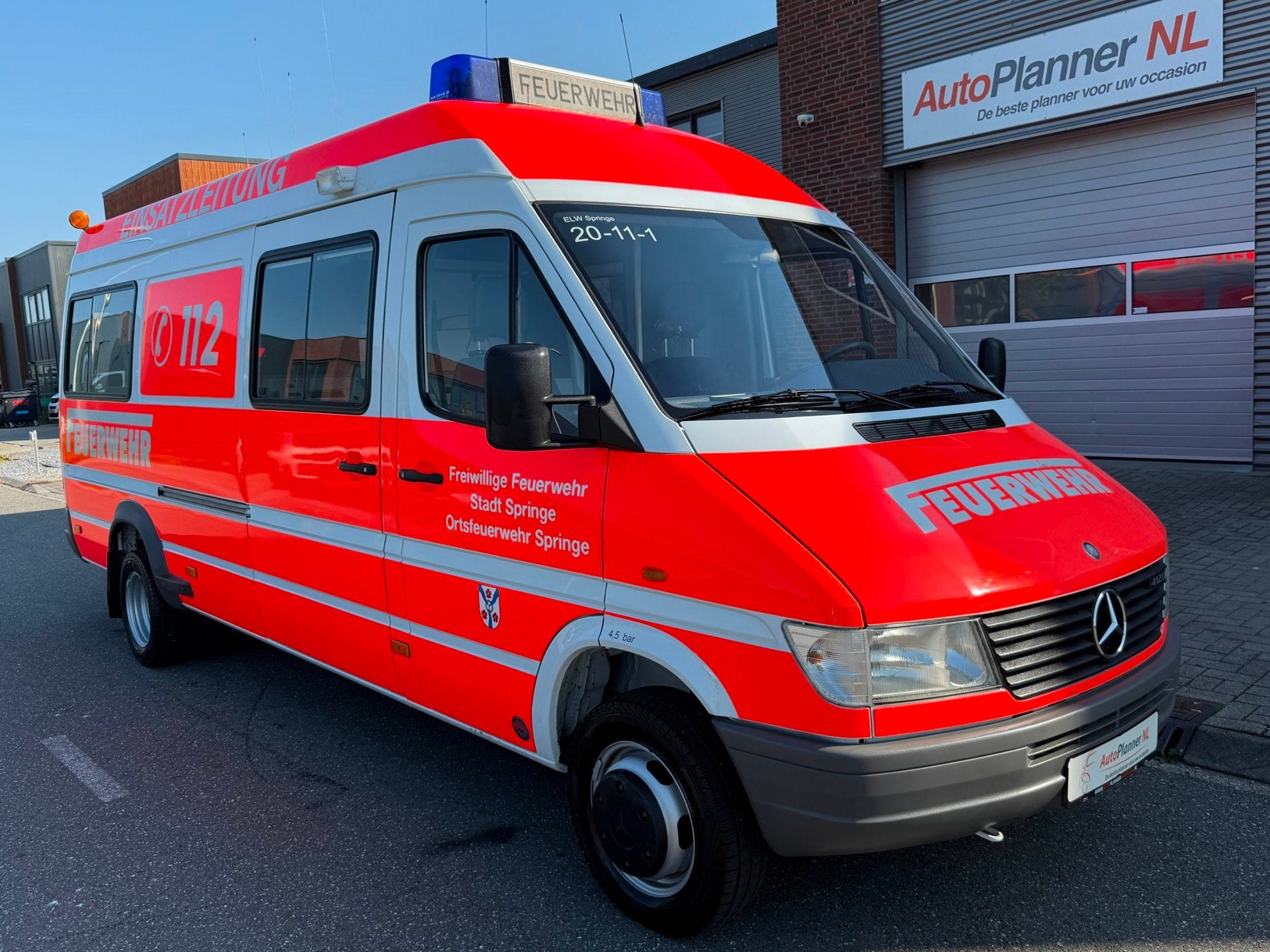 Mercedes-Benz Sprinter 412 D! Nieuwstaat! *21.597KM*!, Euro 2, Gebruikt, 2 stoelen, Blauw