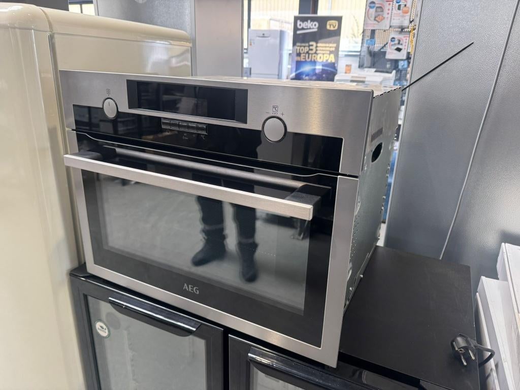 AEG KMS561000 M combi oven zo goed als nieuw!, 45 tot 60 cm, Ophalen of Verzenden, Zo goed als nieuw, Inbouw