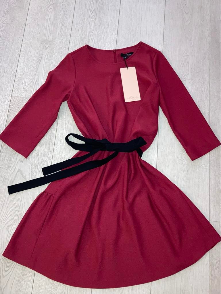 Nieuwe LaDress jurk bordeauxrood, A-lijn, maat XS, Kleding | Dames, Jurken, Nieuw, Ophalen of Verzenden, Maat 34 (XS) of kleiner