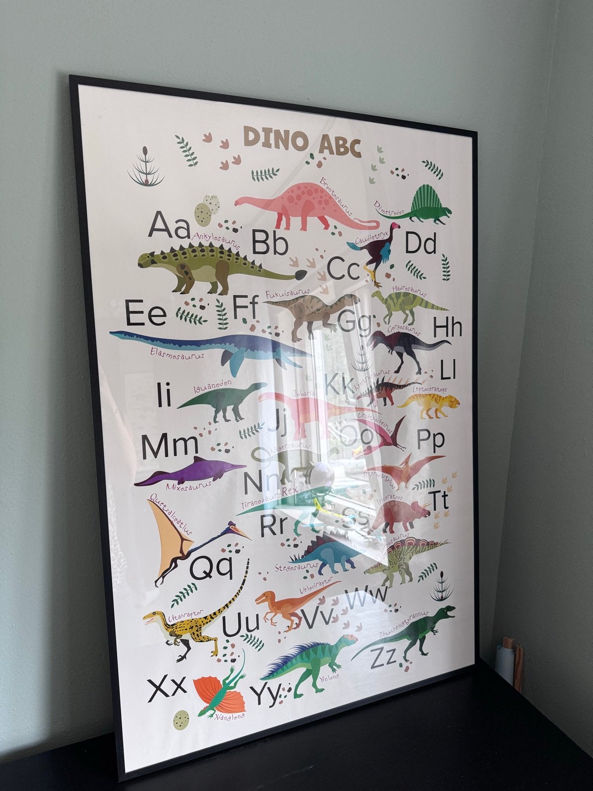 Dino ABC Poster, Ophalen, Nieuw, Wanddecoratie