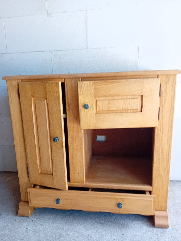 kast, Huis en Inrichting, Ophalen, Gebruikt, Eikenhout, Met lade(s)