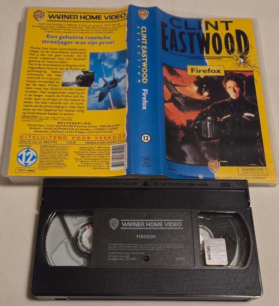 Clint Eastwood Firefox VHS Actie, Cd's en Dvd's, VHS | Film, Gebruikt, Actie en Avontuur, Vanaf 16 jaar, Ophalen of Verzenden