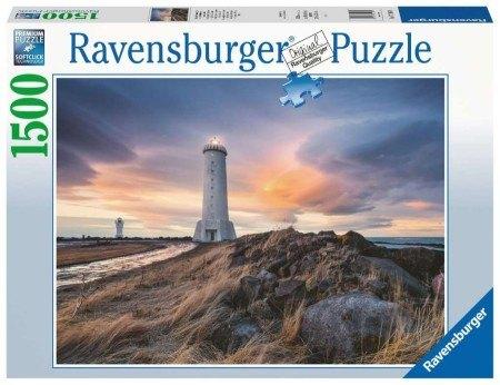 Ravensburger: Prachtige lucht boven de vuurtoren van Akranes, Ophalen of Verzenden, 500 t/m 1500 stukjes, Nieuw, Legpuzzel