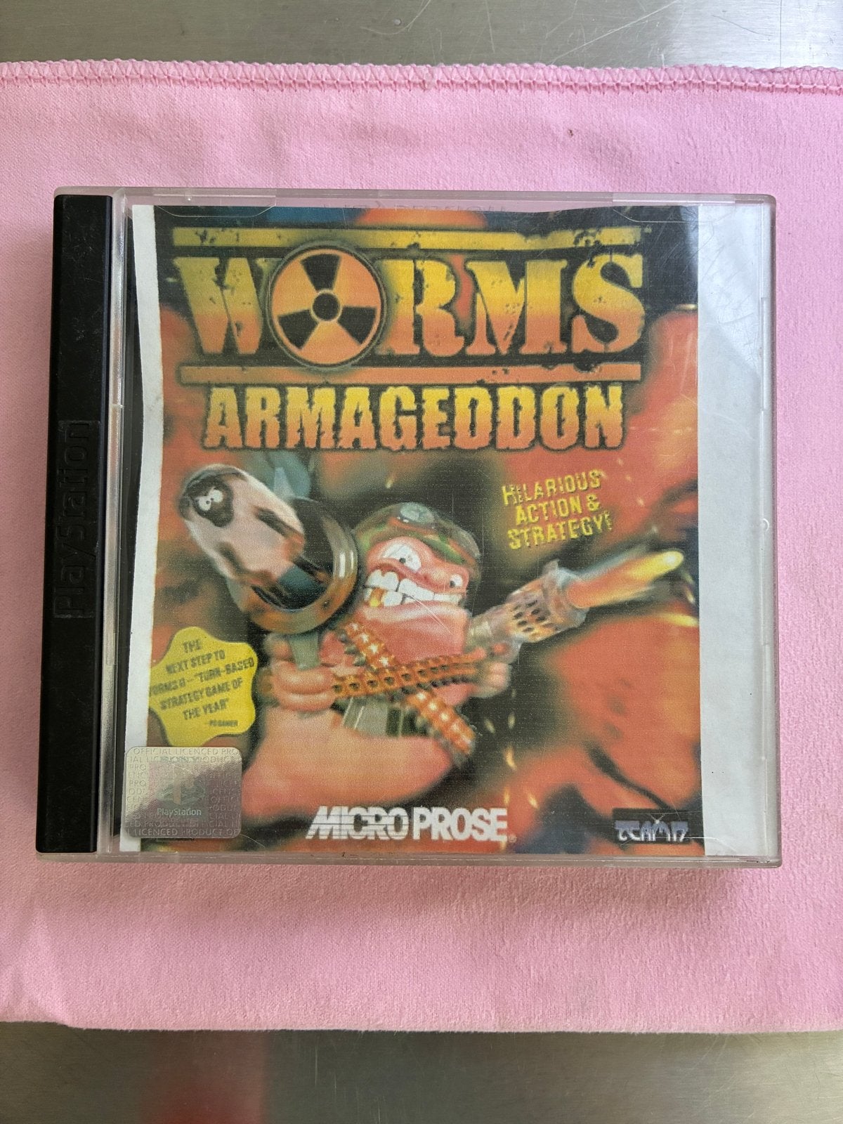 Worms Armageddon PlayStation 1 (PS1) Klassieker, Spelcomputers en Games, Gebruikt, Eén computer, Ophalen of Verzenden, Strategie en Constructie