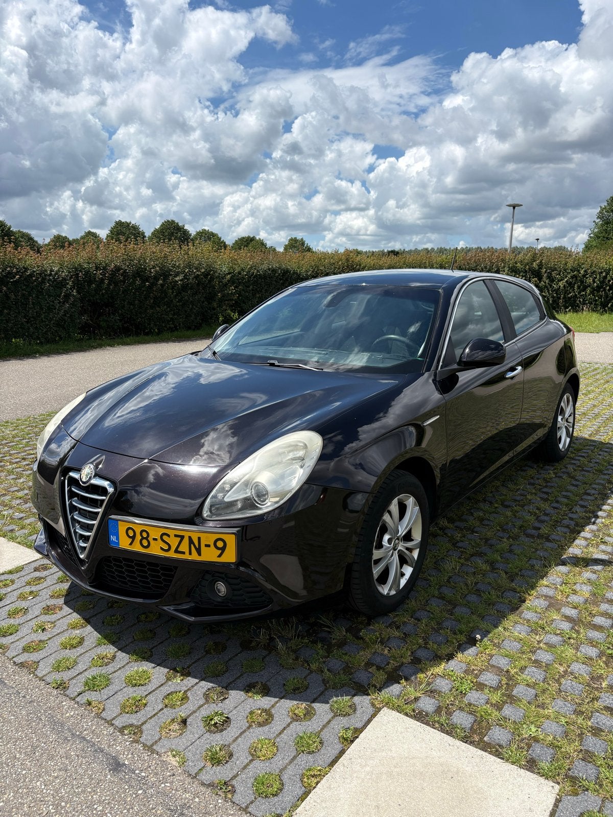 Alfa Romeo Giulietta 1.4 Turbo 2012 Zwart, Auto's, Alfa Romeo, Voorwielaandrijving, 4 cilinders, Zwart, Origineel Nederlands