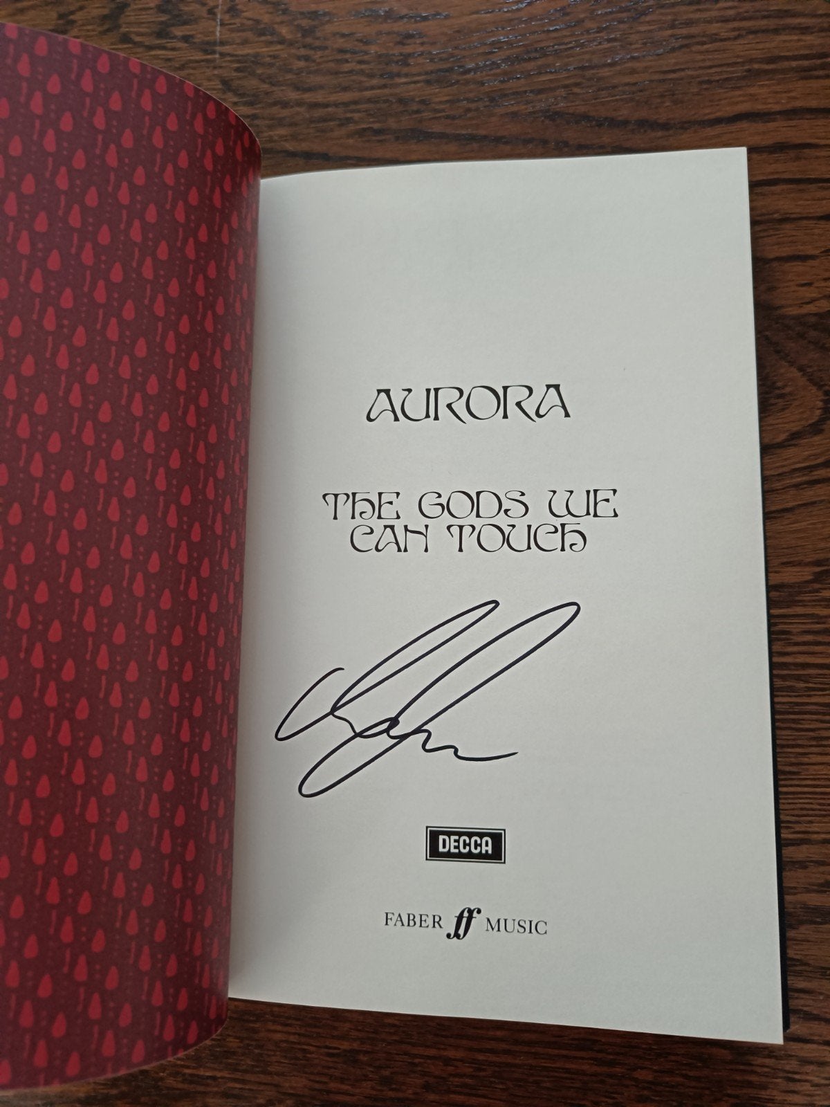 Aurora - The Gods We Can Touch - Gesigneerd Boek, Ophalen of Verzenden, Zo goed als nieuw, Artiest, Aurora Aksnes