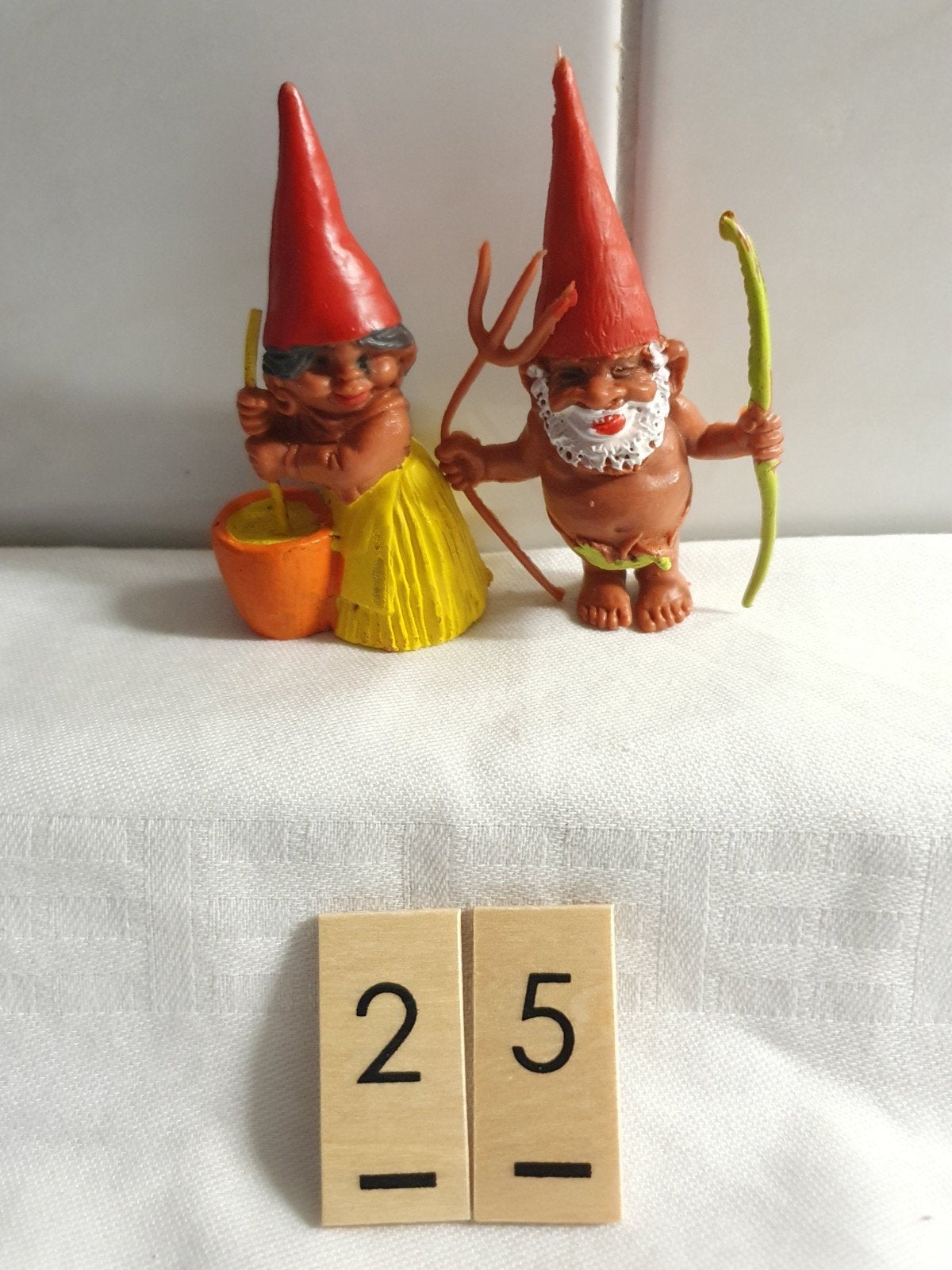 David en Lisa, kabouters, Rien Poortvliet,  herfst, Verzamelen, Ophalen of Verzenden, Zo goed als nieuw