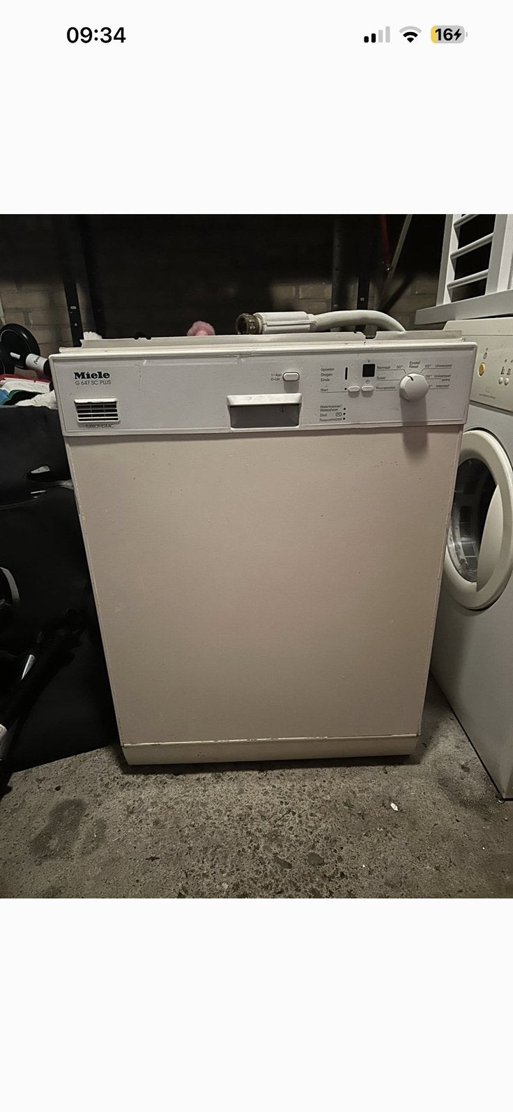 Miele vaatwasser, Ophalen of Verzenden, Gebruikt, 85 tot 90 cm