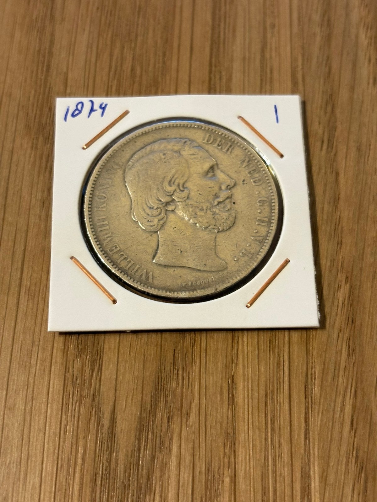 Willem 3 rijksdaalder 1874 1, Koning Willem III, Zilver, Ophalen of Verzenden, Losse munt