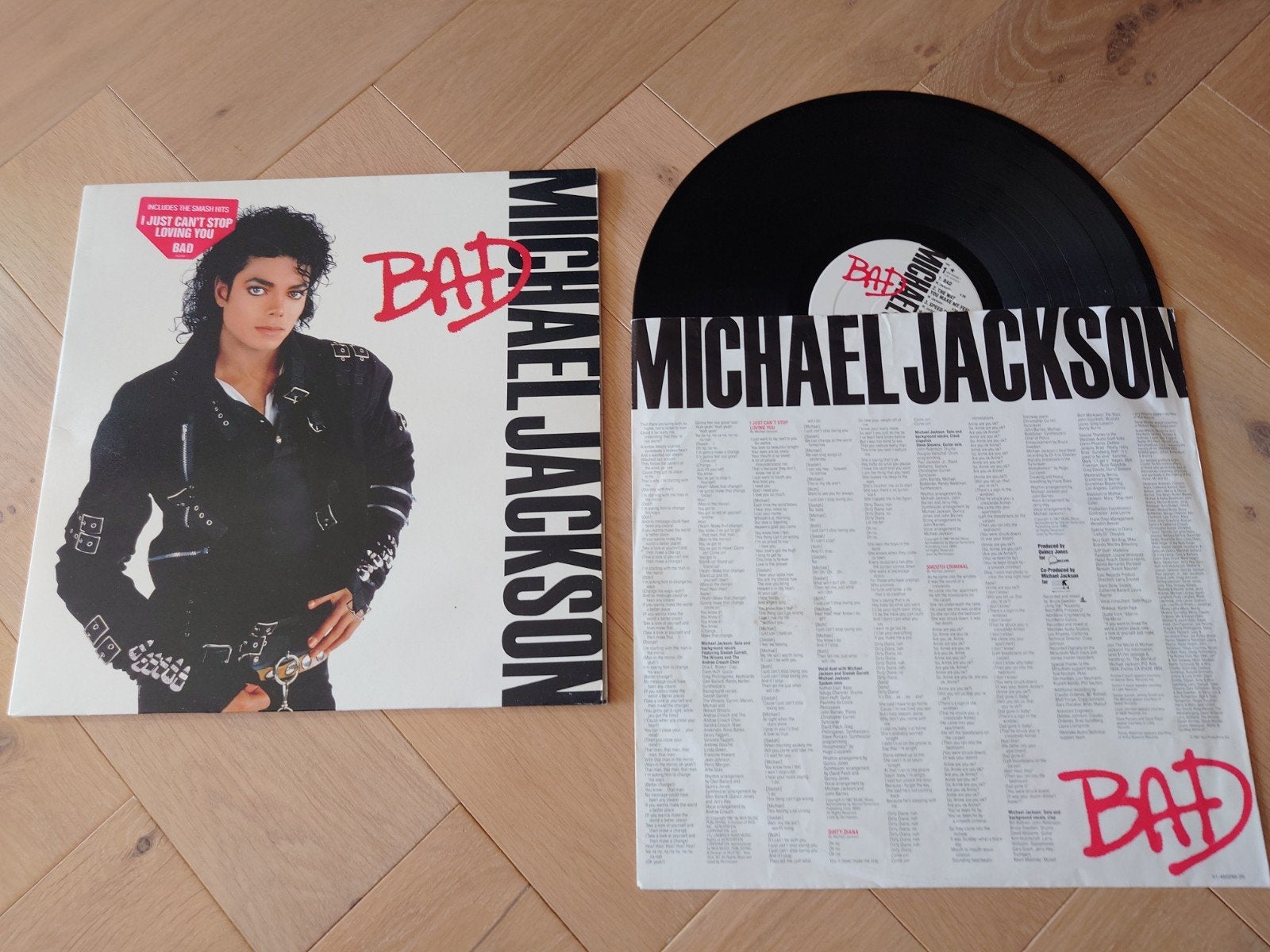 Michael Jackson - Bad LP (Originele Persing), LP, Pop, Ophalen of Verzenden, Zo goed als nieuw