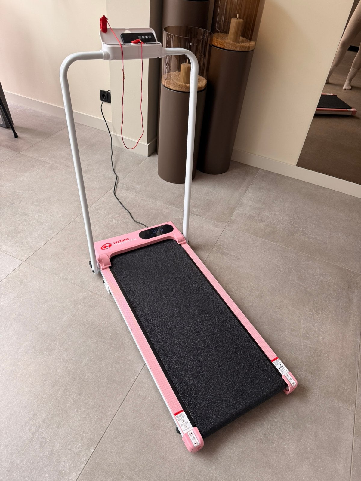 Home Fitness Code T7F roze loopband 2,5 HP zo goed als nieuw, Ophalen, Zo goed als nieuw, Overige typen