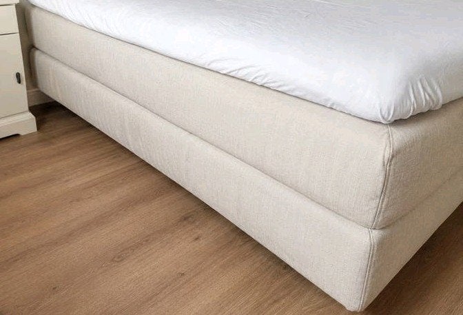 Espevär boxspring hoes/bekleding 90x200 4 stuks, Huis en Inrichting, Gebruikt, 90 cm, Eenpersoons, Beige