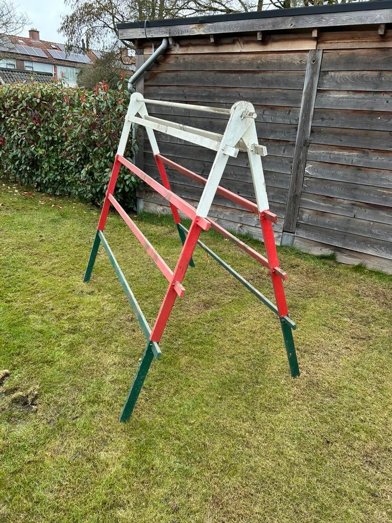 Wasrek vintage droogrek hout, Tuin en Terras, Droogmolens en Wasrekken, Ophalen, Gebruikt, Wasrek