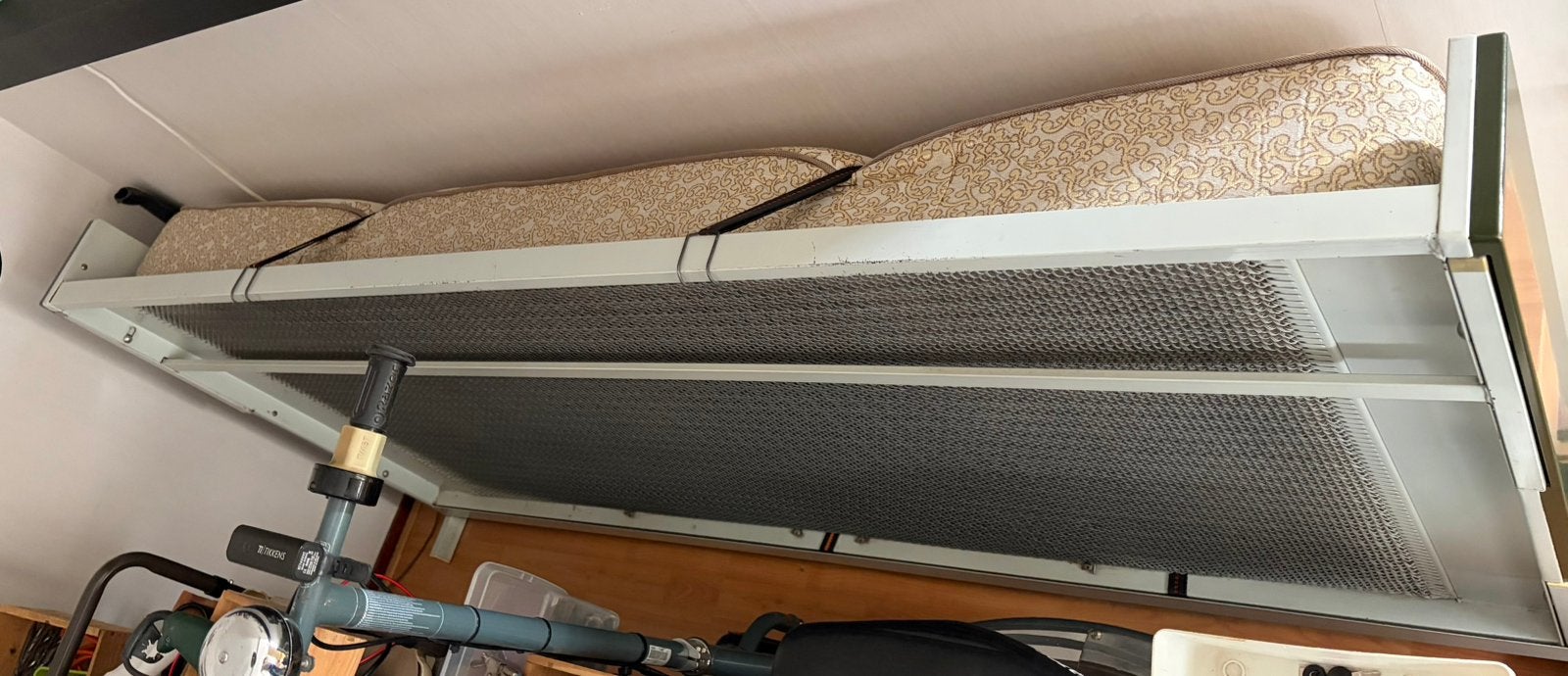 Opklapbed 80x200, Zo goed als nieuw, Minder dan 100 cm, Metaal, Ophalen