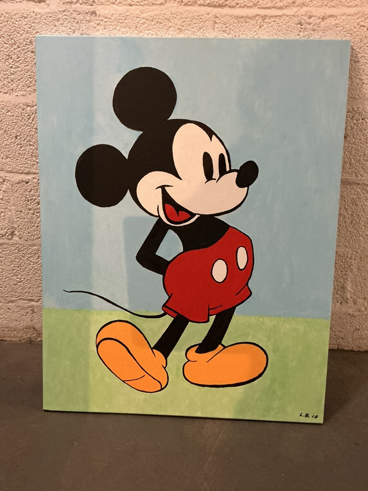 Schilderij Mickey Mouse, Ophalen, Zo goed als nieuw, Wanddecoratie