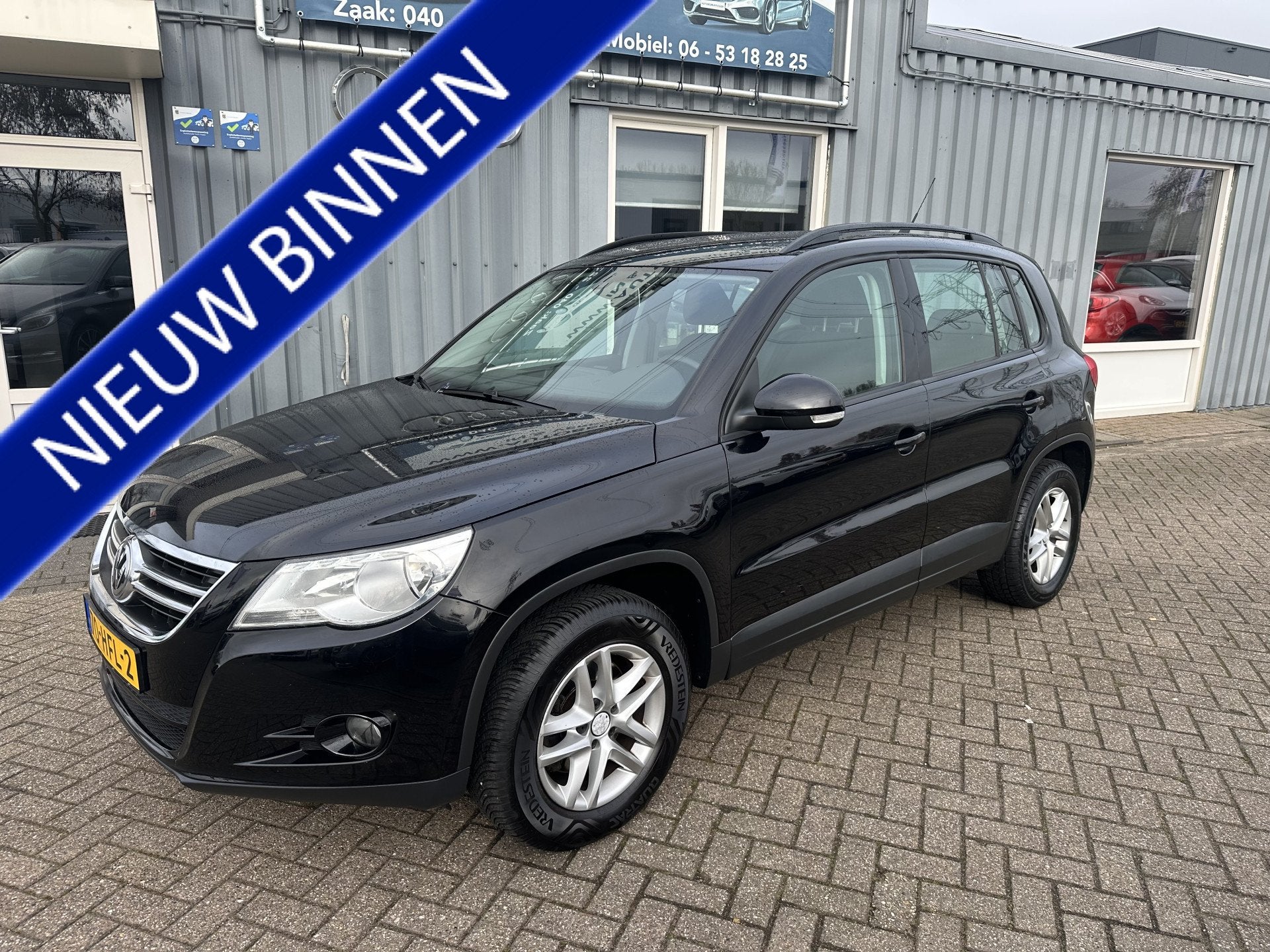 Volkswagen Tiguan 1.4 TSI Comfort&Design 4Motion (bj 2008), Auto's, Volkswagen, Stof, Gebruikt, 4 cilinders, Zwart