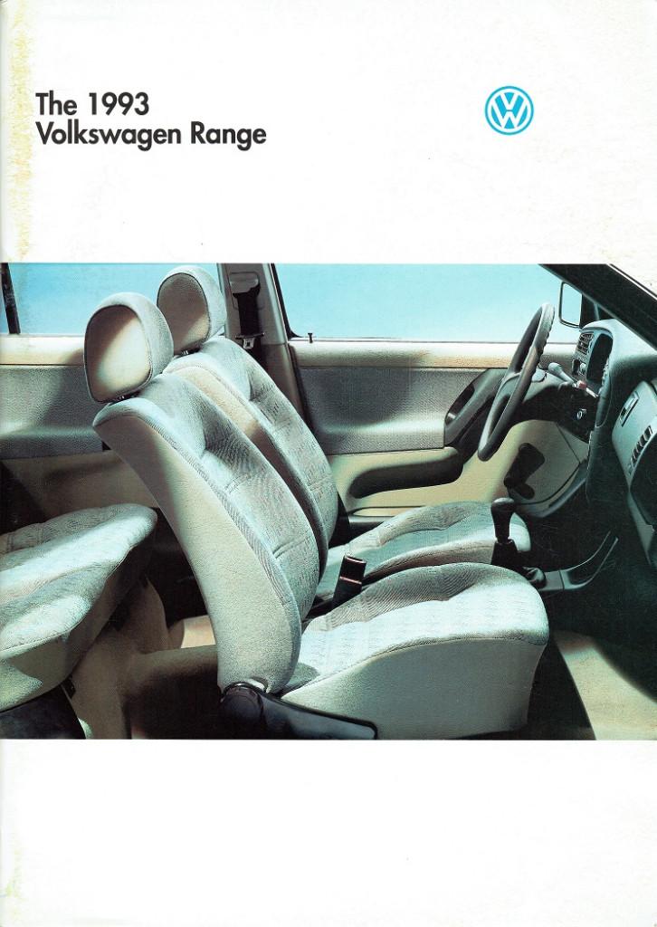 Folder Volkswagen modellen (Engelse uitgave - 1993), Verzenden, Gelezen, Volkswagen