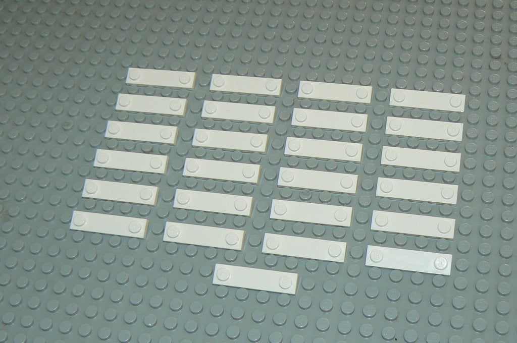 L407 Speciale plaatjes 1x4 wit 25 st., Ophalen of Verzenden, Nieuw, Losse stenen, Lego