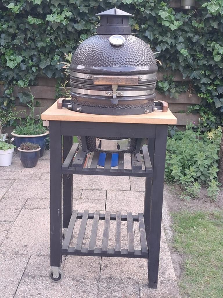 Grizzly Grills Kamado Elite Compact, 33cm verrijdbaar, Ophalen, Gebruikt, Grizzly Grills, Met accessoires
