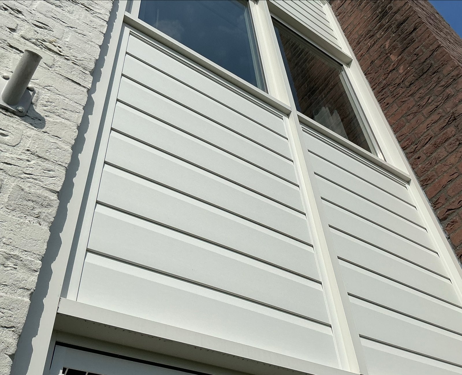 Vinylplus kunststof gevelbekleding wit met lijst/profiel, Ophalen, Minder dan 25 mm, Overige typen, Zo goed als nieuw