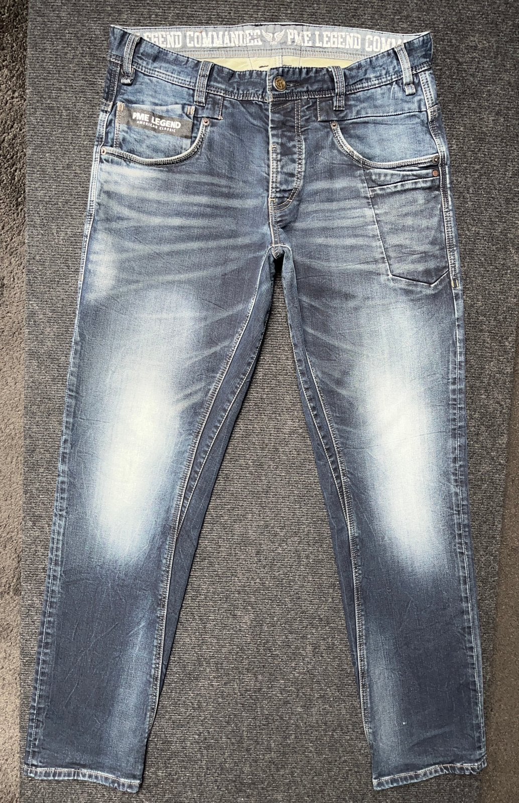 PME Legend Commander stretch jeans 32/32 (Z.G.A.N.), Ophalen of Verzenden, Zo goed als nieuw, Blauw, W32 (confectie 46) of kleiner
