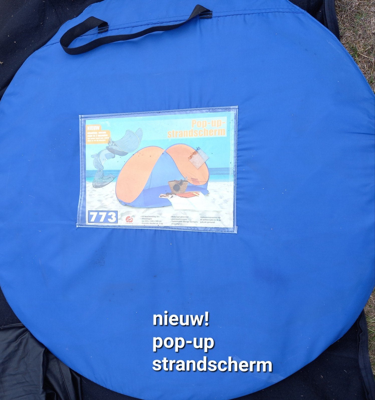 Strand scherm pop up tent, Ophalen of Verzenden, Zo goed als nieuw