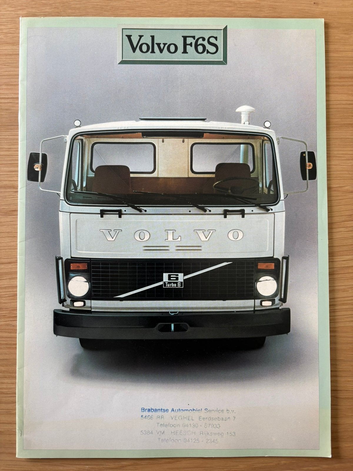 Volvo F6S vrachtwagen brochure 1979, Ophalen of Verzenden, Zo goed als nieuw, Volvo