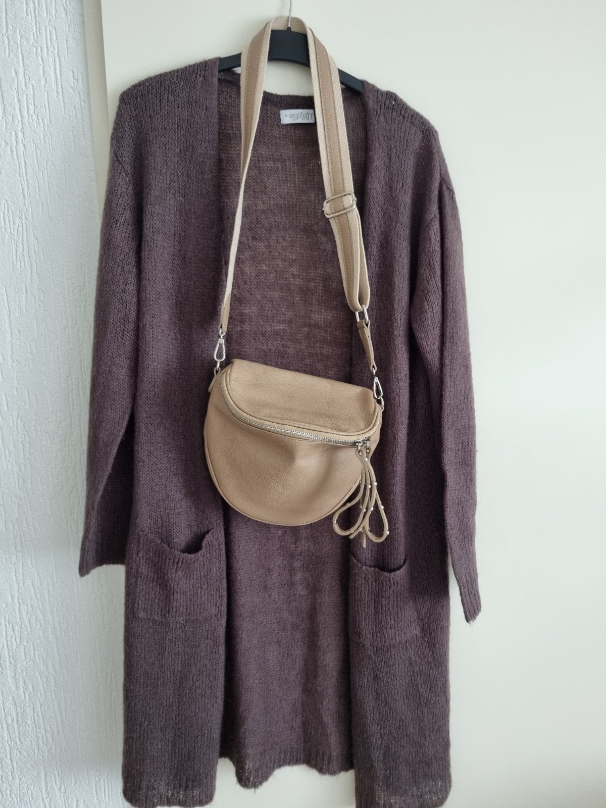 nieuwe leren tas, Ophalen, Nieuw, Bruin