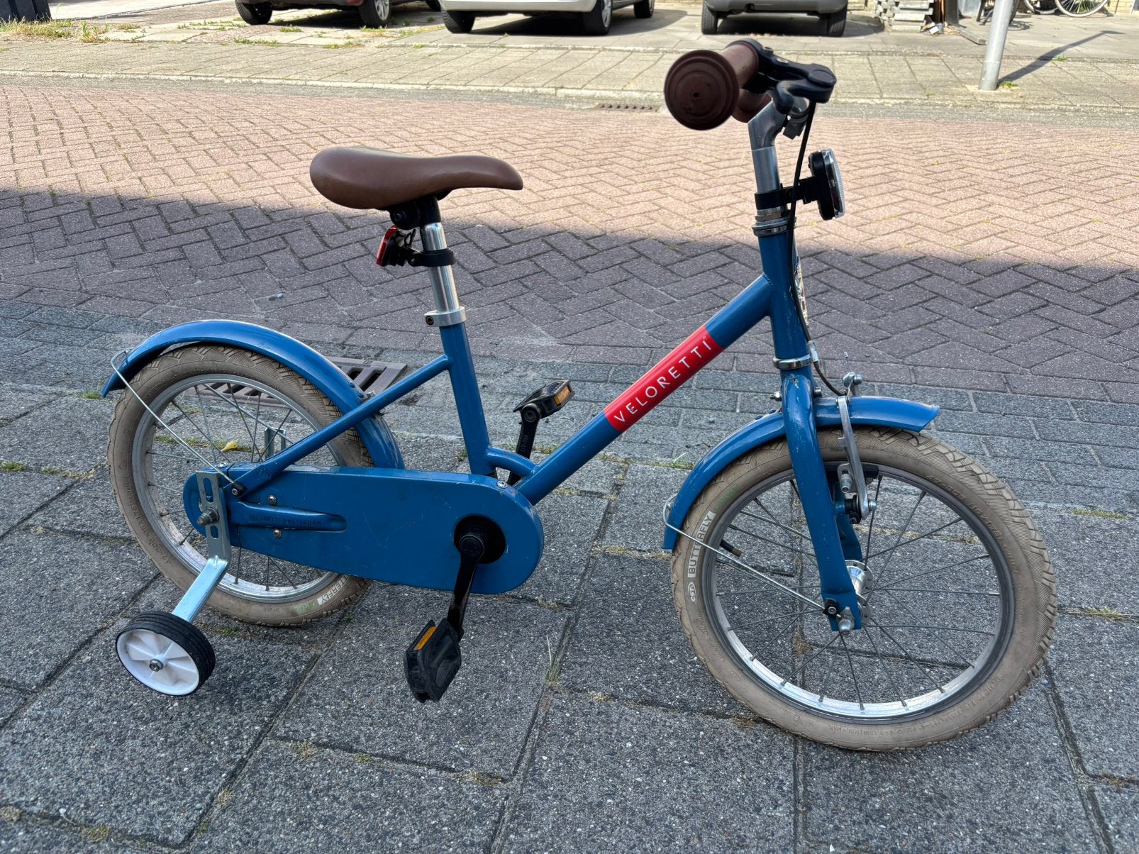 Veloretti Maxi 16 inch, Fietsen en Brommers, Fietsen | Kinderfietsjes, Gebruikt, 16 tot 20 inch, Zijwieltjes, Ophalen