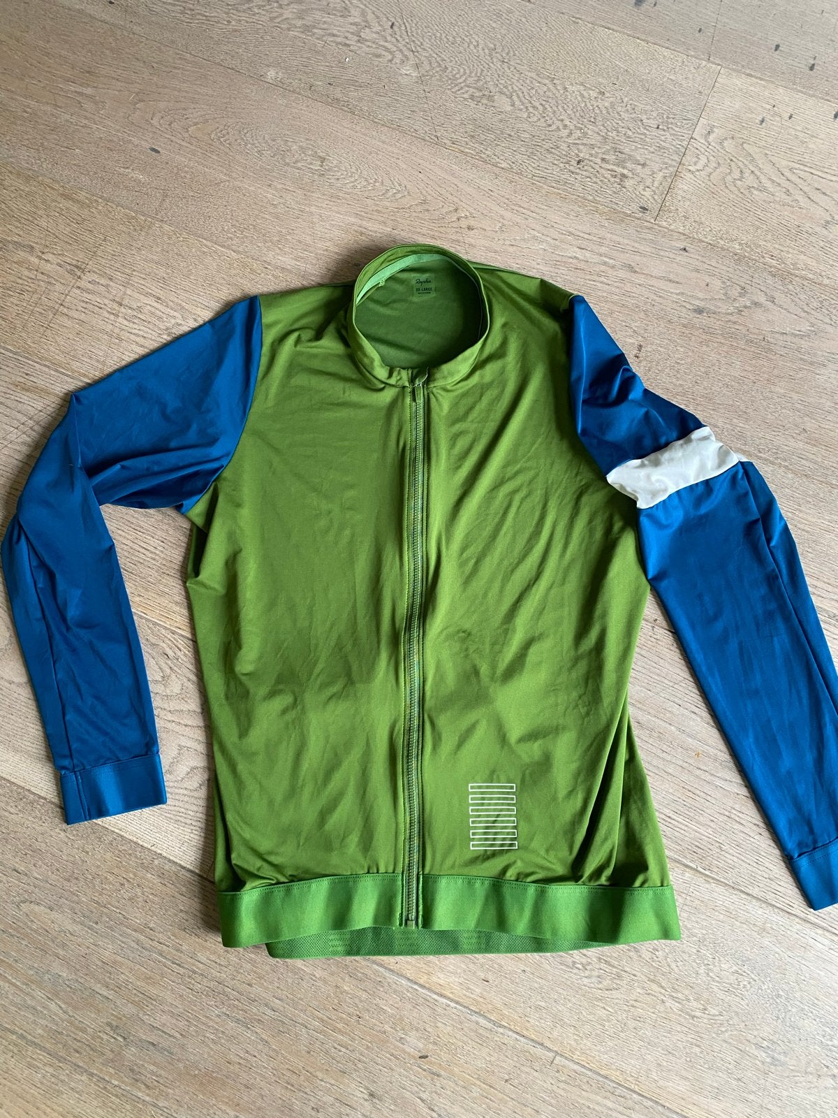 Rapha fietsjack XX-Large - Groen/Blauw, Fietsen en Brommers, Fietsaccessoires | Fietskleding, Ophalen of Verzenden, Zo goed als nieuw