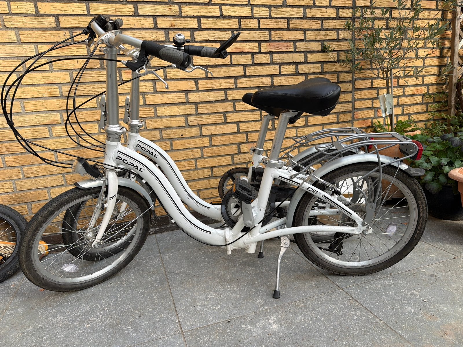 Popal F201 Opvouwbare Fiets - Wit, 20 inch, Ophalen, 20 inch of meer, Gebruikt, Velgrem