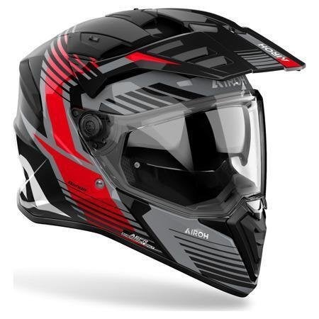 Airoh Bandit Spicy Integraalhelm, Zwart-Rood, Motoren, Ophalen of Verzenden, Nieuw met kaartje