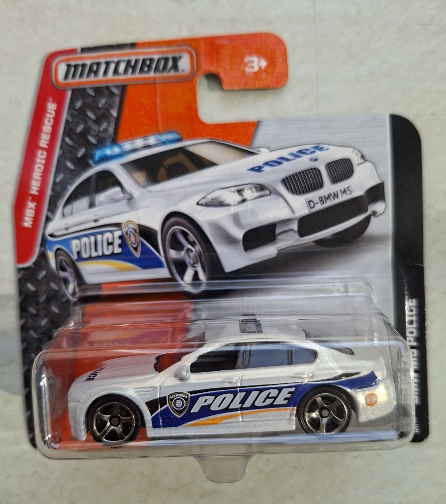 BMW M5 van Matchbox 3 inch Police MBX Heroic Rescue, Ophalen of Verzenden, Nieuw, Auto