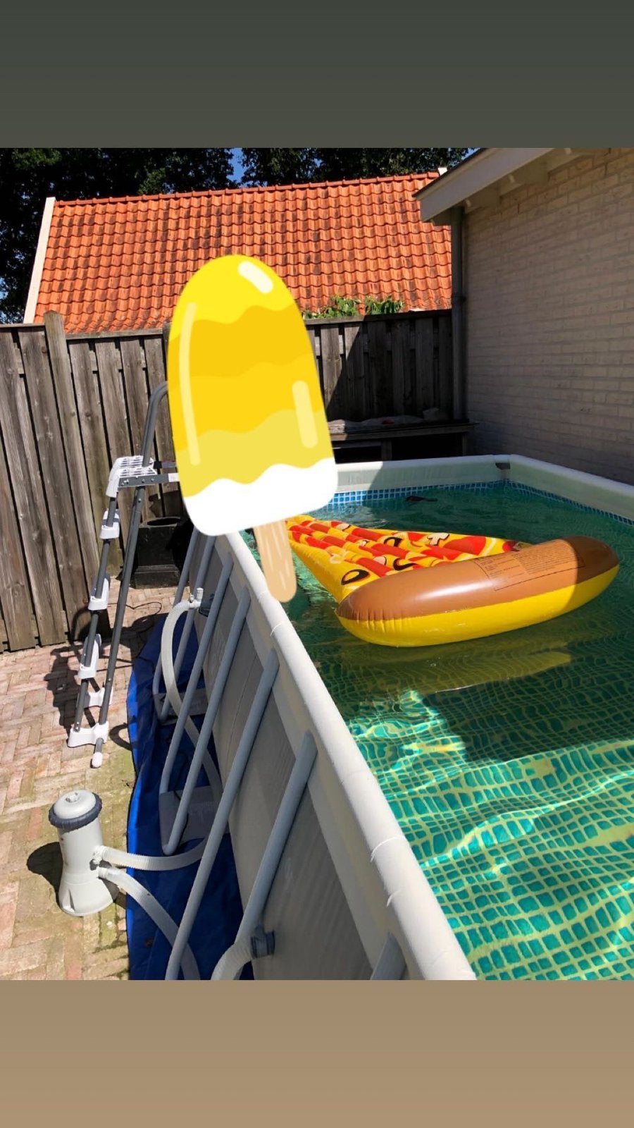 Zwembad 4 x 2 meter, Tuin en Terras, Zwembaden, Ophalen, Zo goed als nieuw, Opzetzwembad, Rechthoekig