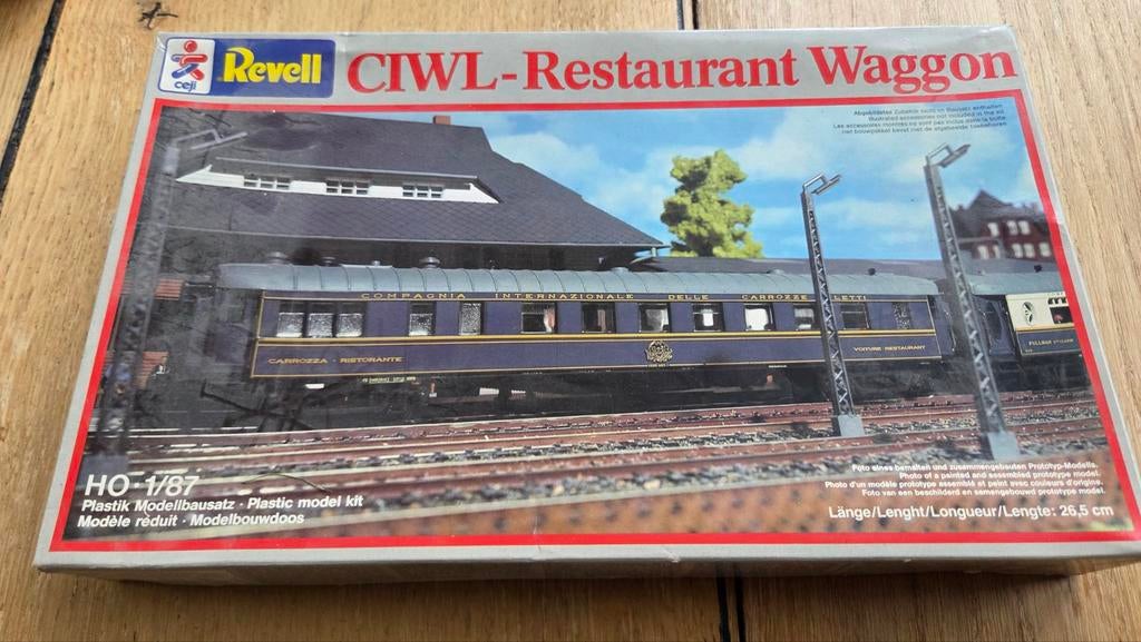 Revell Ceji H0 1:87 trein restaurant wagon bouwdoos 2181, Gebruikt, 1:50 of kleiner, Verzenden, Revell