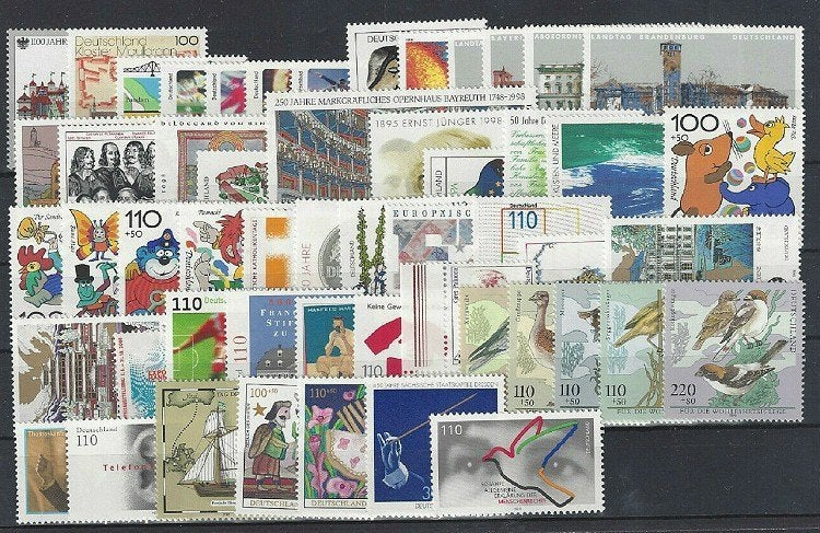 Complete postfrisse jaargang 1998 (BRD) voor € 9,50, Verzenden, BRD, Postfris