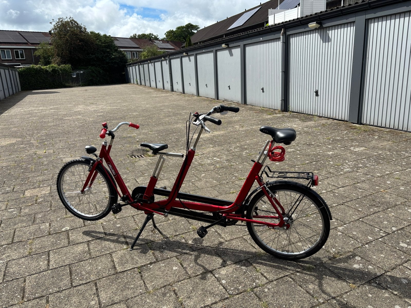 MeyBike Ouder kind Tandem - Rood - Gebruikt, Ophalen, Minder dan 10 versnellingen, Gebruikt, Minder dan 49 cm