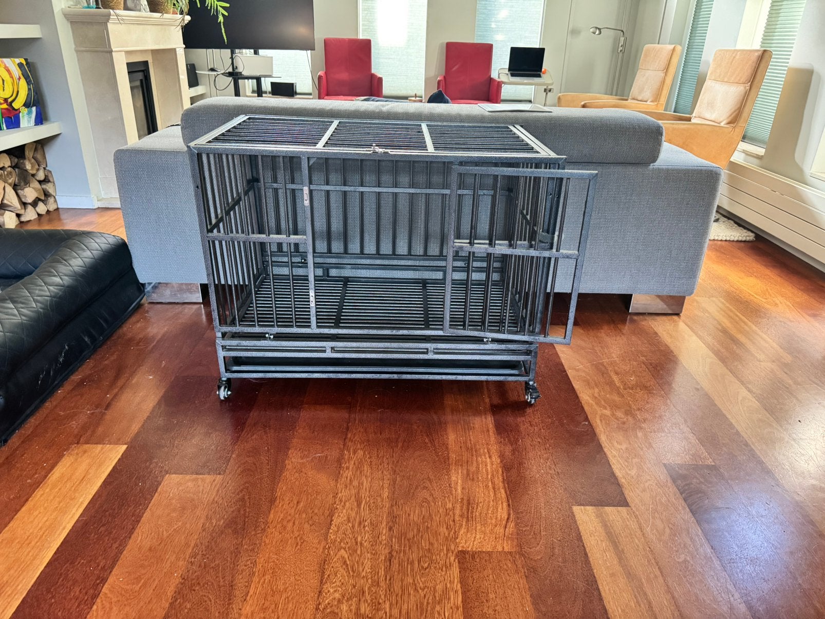 Luxe hondenbench - groot, Dieren en Toebehoren, Ophalen, Zo goed als nieuw