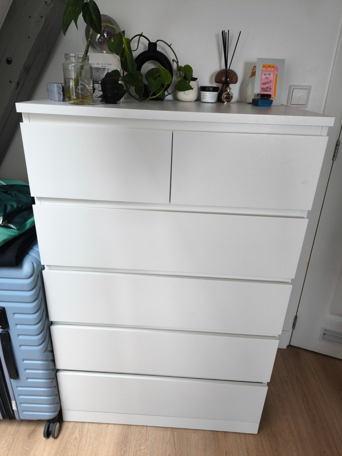 Ladekast IKEA Storklinta/Malm, Zo goed als nieuw, 3 of 4 laden, Minder dan 100 cm, 25 tot 50 cm