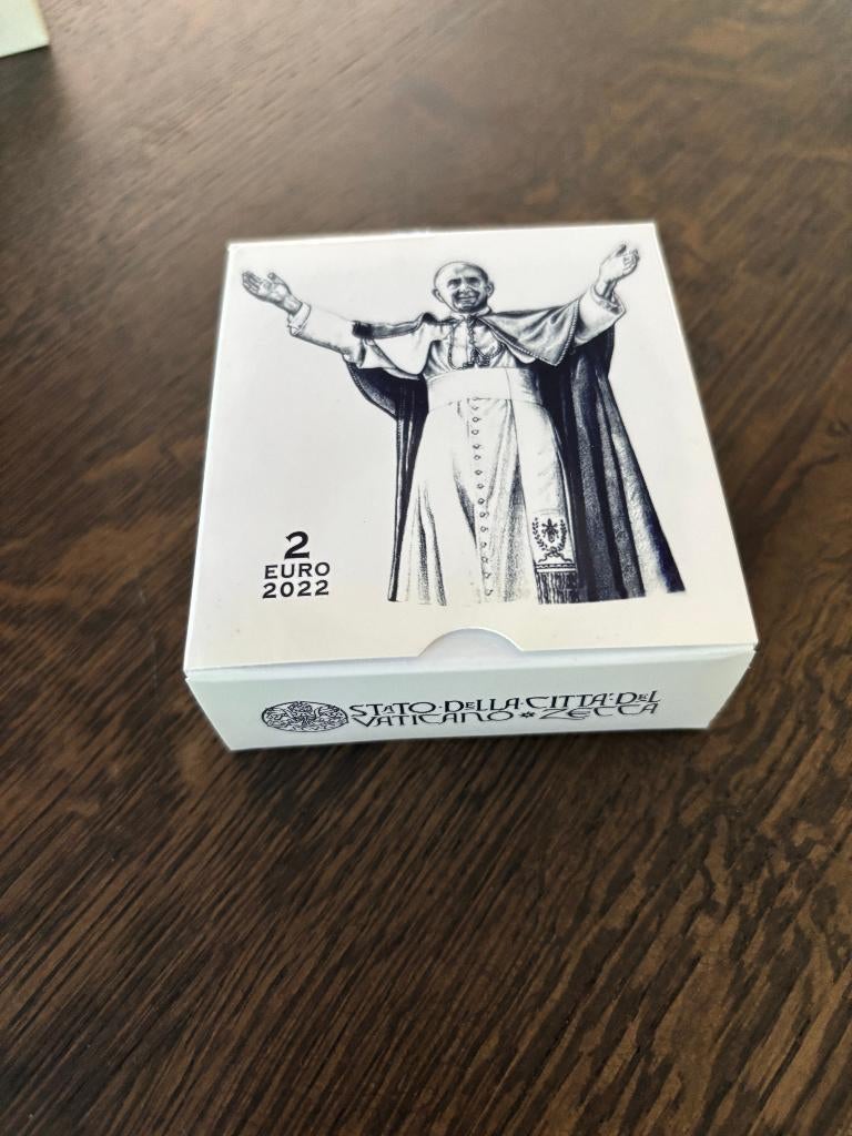 Vaticaan 2 euro 2022 (PROOF) "125e ​​verjaardag van de, Verzenden, Vaticaanstad, 2 euro, Setje
