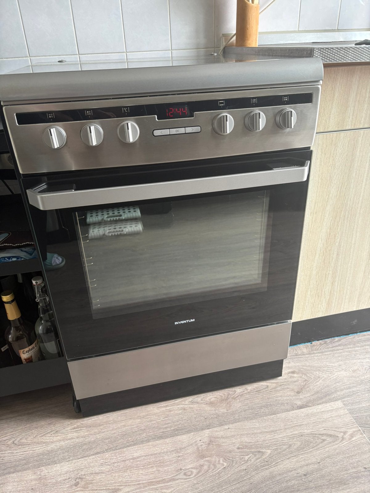 Gasfornuis met elektrische oven, Witgoed en Apparatuur, Fornuizen, Ophalen, Hete lucht, 60 cm of meer, 4 kookzones