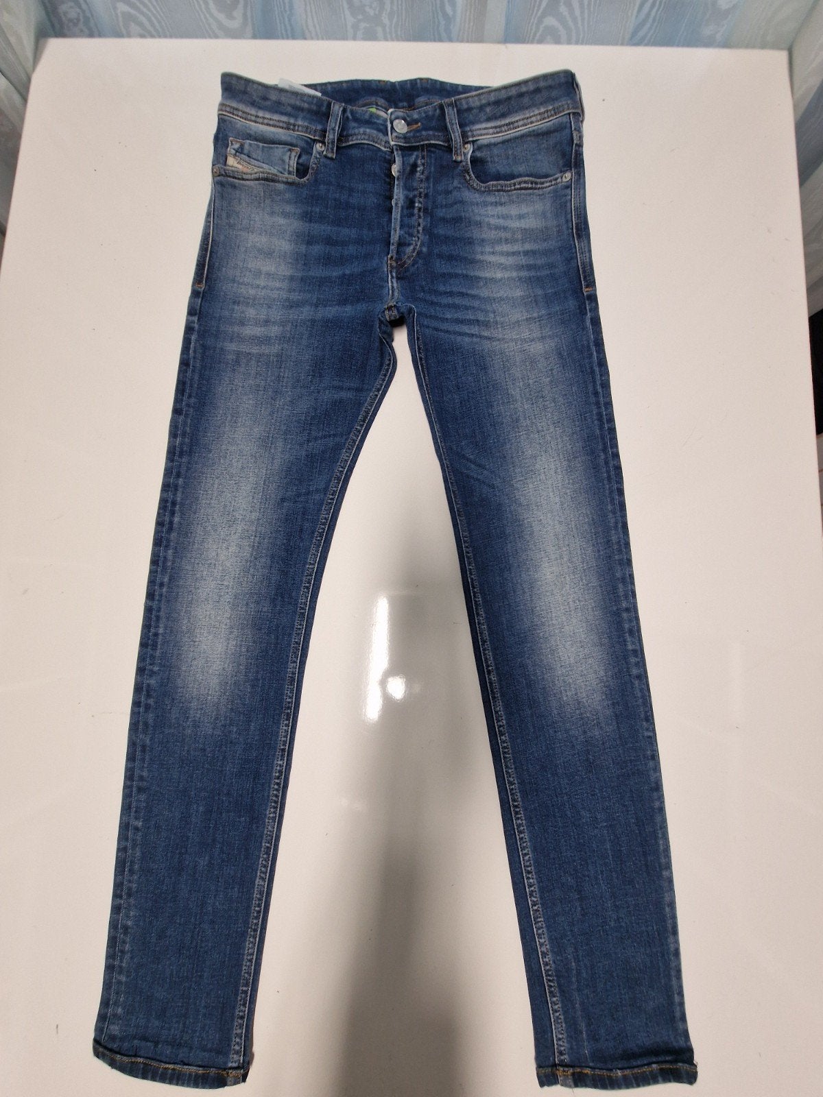 DIESEL SLEENKER SKINNY STRETCH JEANS SIZE 31/30, Kleding | Heren, Ophalen of Verzenden, Zo goed als nieuw, Blauw, W32 (confectie 46) of kleiner