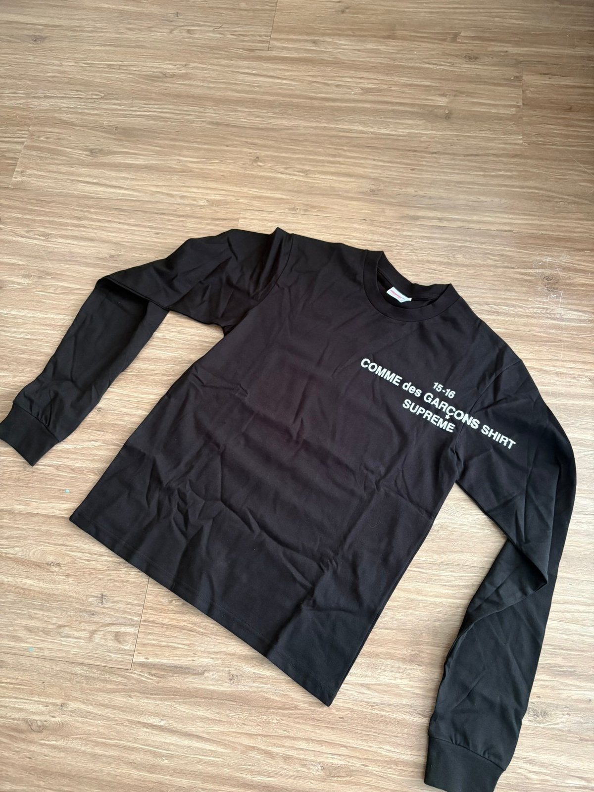 Comme des garçons x supreme longsleeve M, Kleding | Heren, Truien en Vesten, Verzenden, Zo goed als nieuw, Maat 48/50 (M), Zwart