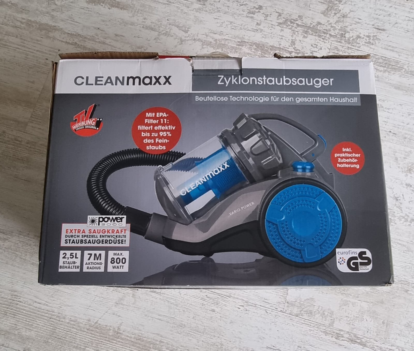 Cleanmaxx stofzuiger net nieuw, Witgoed en Apparatuur, Stofzuigers, Zo goed als nieuw, Ophalen of Verzenden