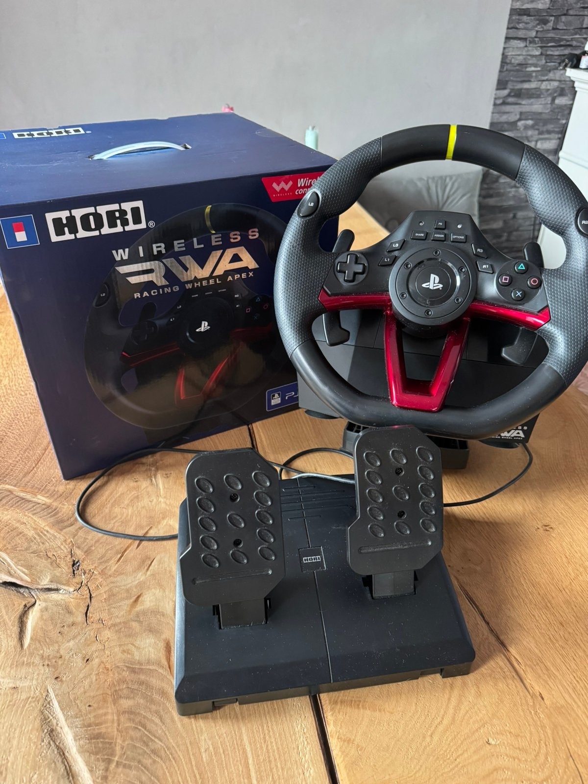 Hori Wireless RWA Racing Wheel Apex voor PS4, Ophalen, Zo goed als nieuw, Stuur of Pedalen, PlayStation 4