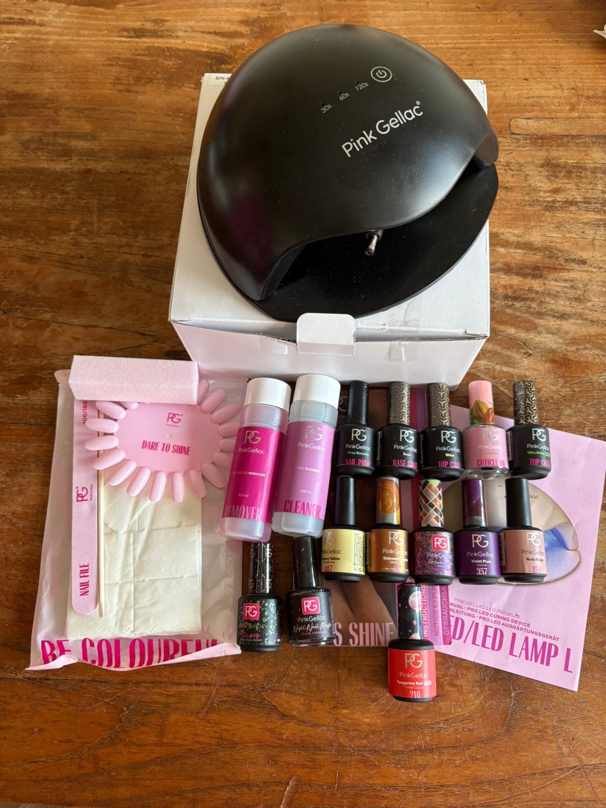 Pink gellac starterset nieuw, Ophalen of Verzenden, Nieuw, Overige kleuren, Handen en Nagels