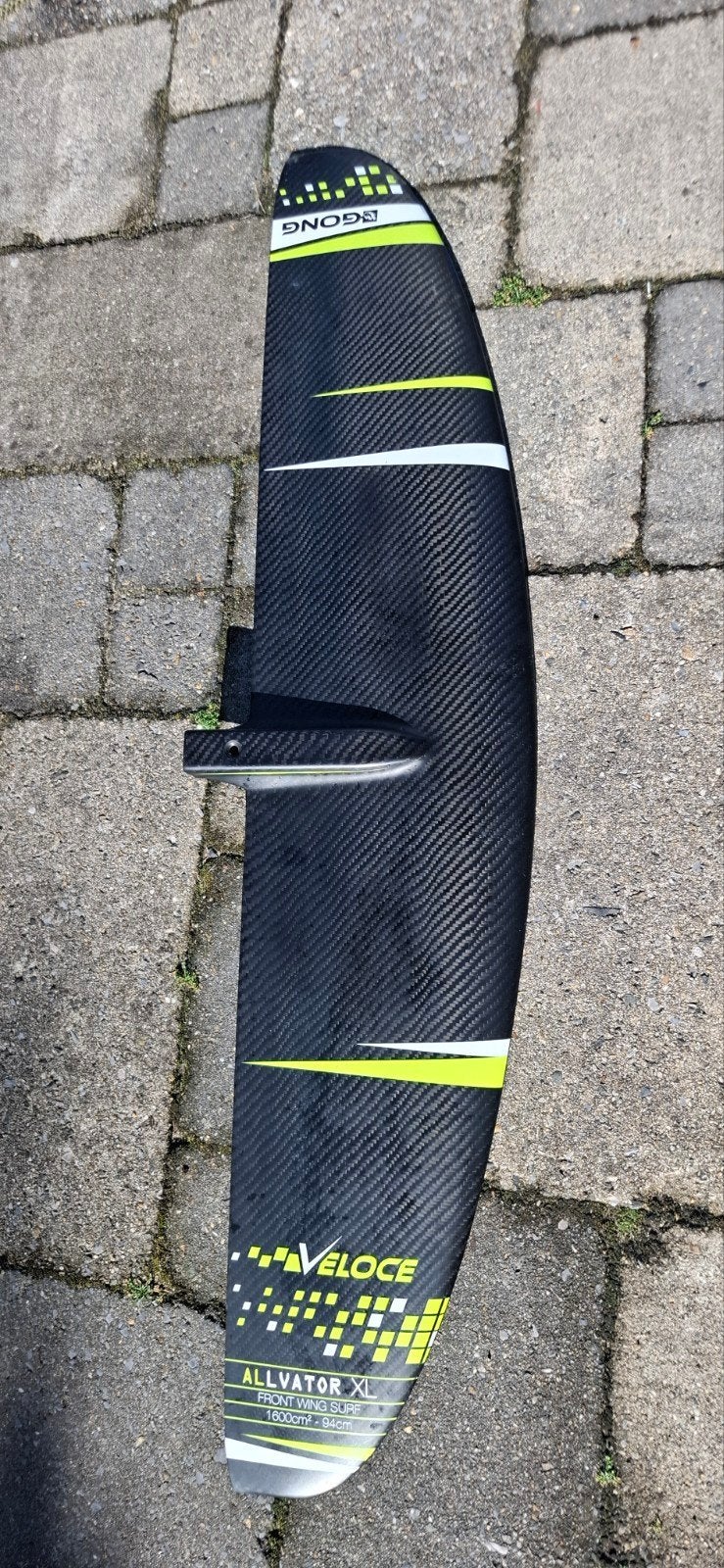 Gong Veloce XL Front Wing Surf 1600cm², Ophalen of Verzenden, Gebruikt, Overige typen, Met vinnen