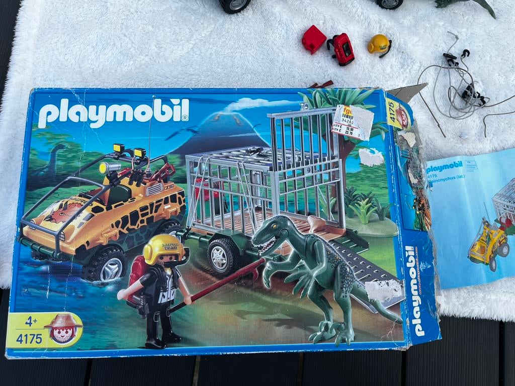 Playmobil 4175 amfibie voertuig met dino, Kinderen en Baby's, Speelgoed | Playmobil, Ophalen of Verzenden, Zo goed als nieuw