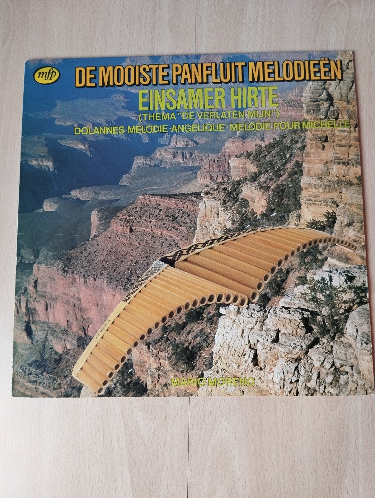 Mario Moreno - De Mooiste Panfluit Melodieën LP, Ophalen of Verzenden, Gebruikt, 12 inch