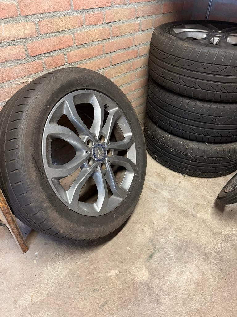 Originele Mercedes velgen met banden, Gebruikt, Banden en Velgen, 17 inch, Ophalen of Verzenden